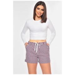 Шорти жіночі темно-фіолетового кольору 200917L