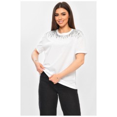 Футболка жіноча білого кольору 200981L