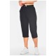 Бриджи женские полубатальные черного цвета 201031L