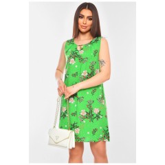 Сарафан жіночий зеленого кольору з принтом 201136L