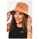 Панама жіноча  двостороння темно-бежевого кольору 201248L