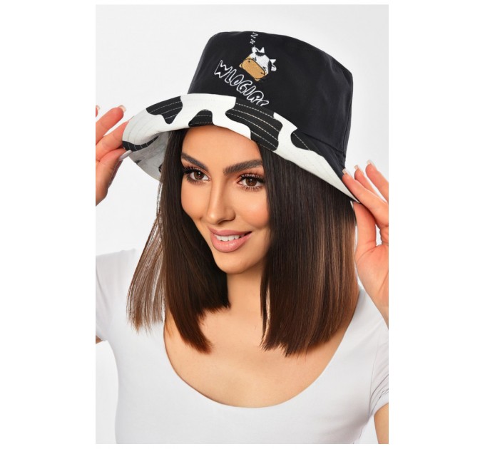 Панама жіноча двостороння чорного кольору 201250L