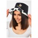 Панама жіноча  двостороння чорного кольору 201250L