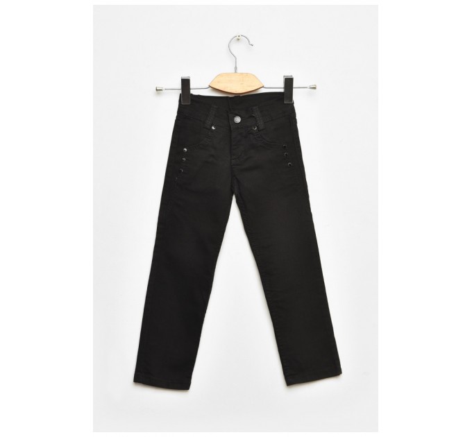 Брюки детские для мальчика черного цвета 201632L
