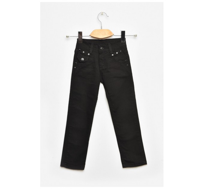 Брюки детские для мальчика черного цвета 201633L