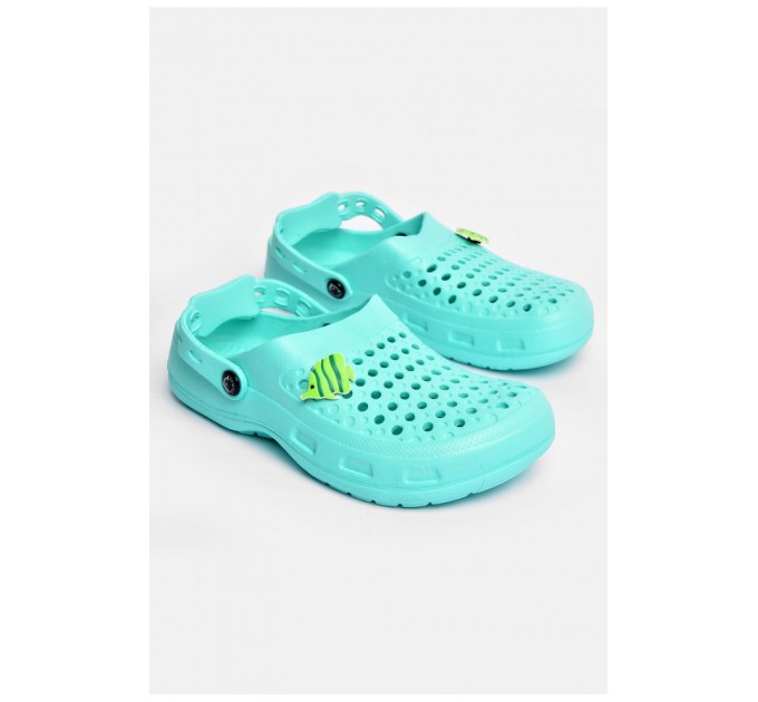 Кроксы детские мятного цвета 201677L