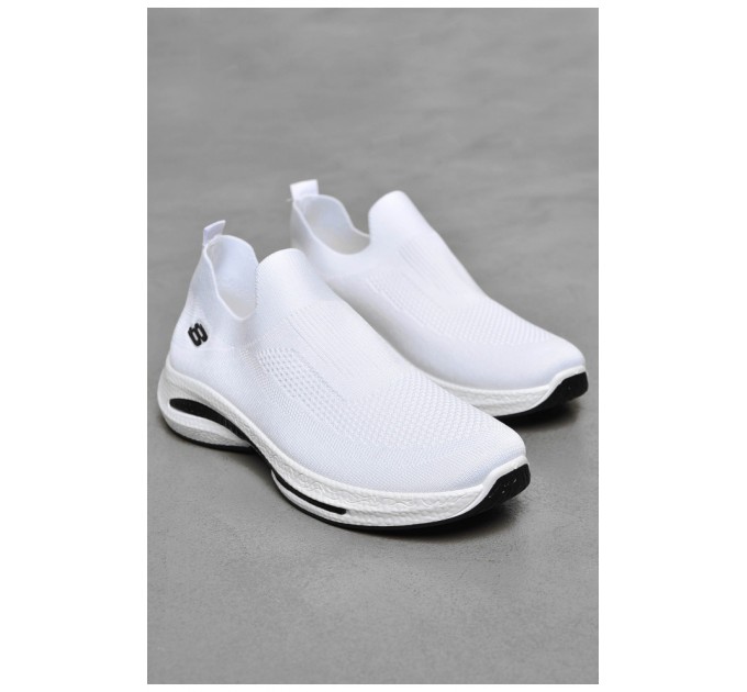 Кроссовки мужские белого цвета 201790L