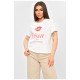 Футболка жіноча білого кольору з принтом 201878L