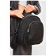 Женский рюкзак из экокожи черного цвета 201952L