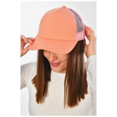 Кепка жіноча персикового кольору 202020L