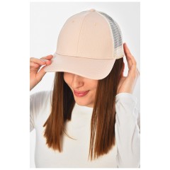 Кепка жіноча бежевого кольору 202021L