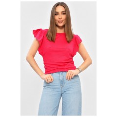 Футболка жіноча однотонна рожевого кольору 202297L