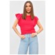 Футболка жіноча однотонна рожевого кольору 202297L