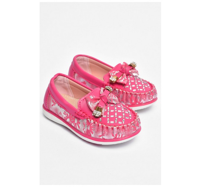 Мокасины для девочки розового цвета 202327L