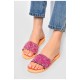 Шлепанцы женские розового цвета 202370L