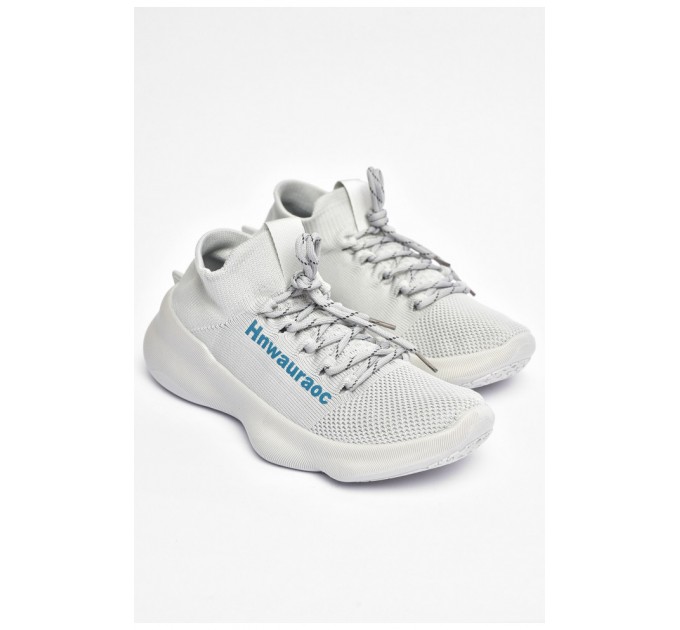 Кросівки чоловічі сірого кольору текстиль 202458L