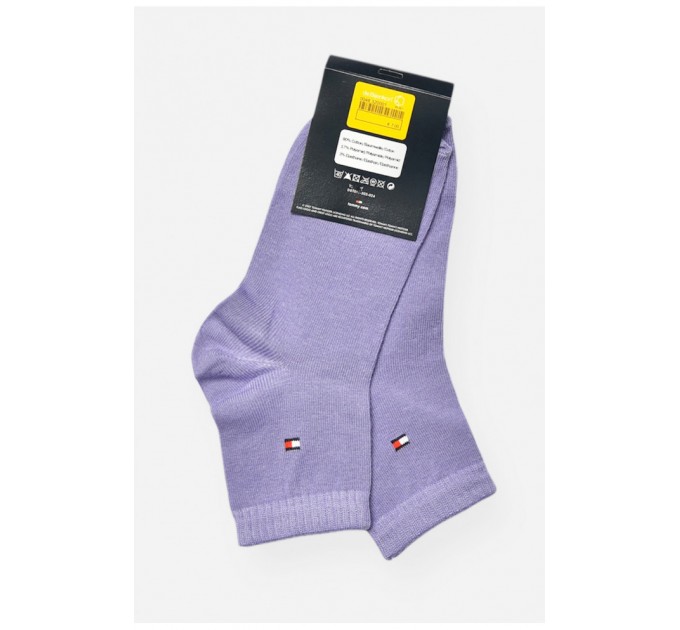 Шкарпетки жіночі демісезонні бузкового кольору 202781L