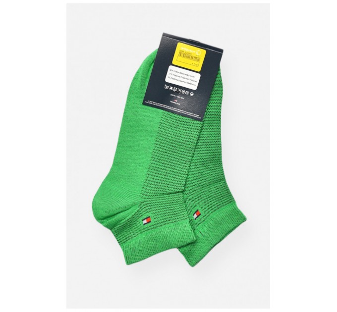 Шкарпетки чоловічі спортивні демісезонні зеленого кольору 202799L