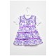 Костюм дитячий для дівчинки біло-фіолетового кольору сарафан+футболка 203045L