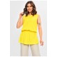 Туніка жіноча однотонна жовтого кольору 203063L