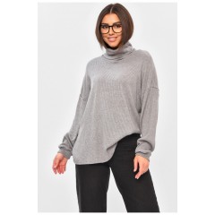 Женская кофта однотонная серого цвета 203203L