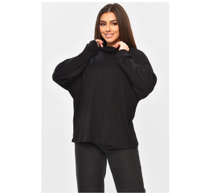 Кофта жіноча однотонна чорного кольору 203206L