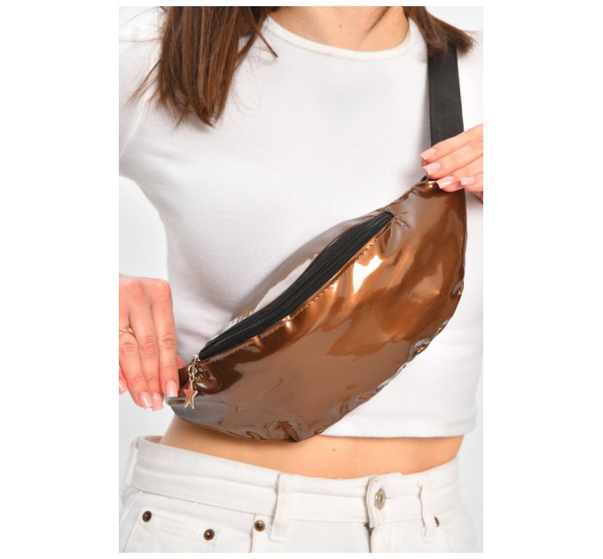 Бананка жіноча коричневого кольору 203247L