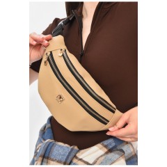 Бананка жіноча темно-бежевого кольору 203306L