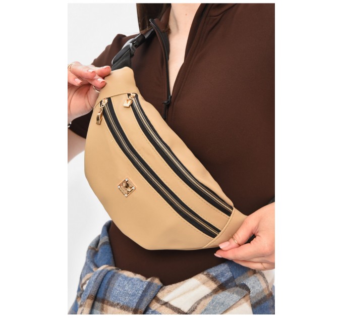 Бананка жіноча темно-бежевого кольору 203306L