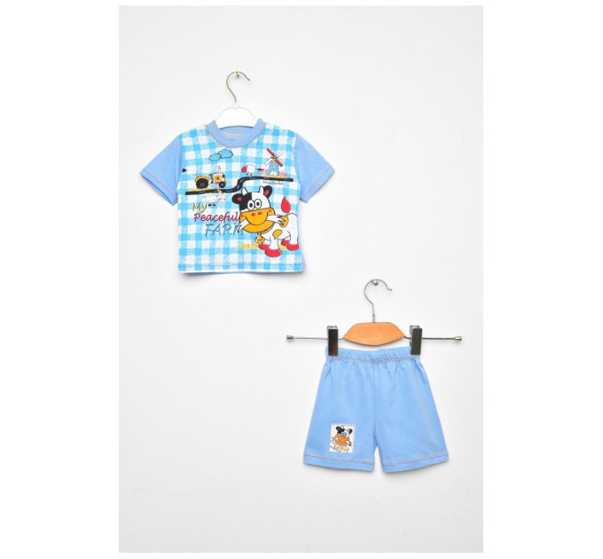 Костюм дитячий для хлопчика блакитного кольору 203424L