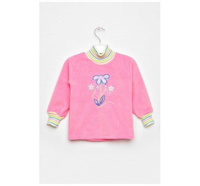 Кофта дитяча для дівчинки рожевого кольору з принтом 203436L