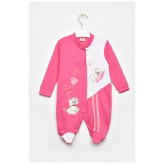 Детский мужской для девочки розового цвета с шапочкой 203481L