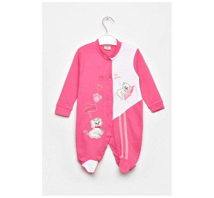 Детский мужской для девочки розового цвета с шапочкой 203481L