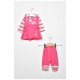 Костюм дитячий для дівчинки рожевого кольору з принтом 203487L