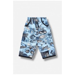 Бриджі для хлопчика блакитного кольору з принтом 203529L