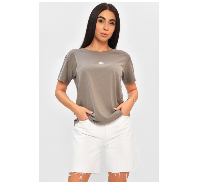 Футболка жіноча сірого кольору 203542L