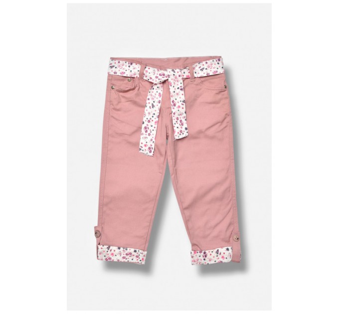 Джинсы детские для девочки светло-розового цвета 203555L