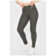 Лосини жіночі трикотажні темно-сірого кольору 203683L Лосини жіночі трикотажні темно-сірого кольору 203683L