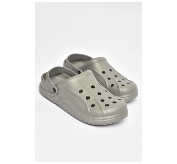 Кроксы мужские серого цвета 203783L