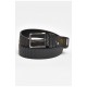 Ремінь чоловічий чорного кольору розмір 140*3,5 см 203918L