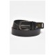 Ремінь чоловічий чорного кольору розмір 113*3,5 см 203919L
