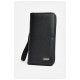Гаманець-портмоне чоловічий з екошкіри чорного кольору 204004L