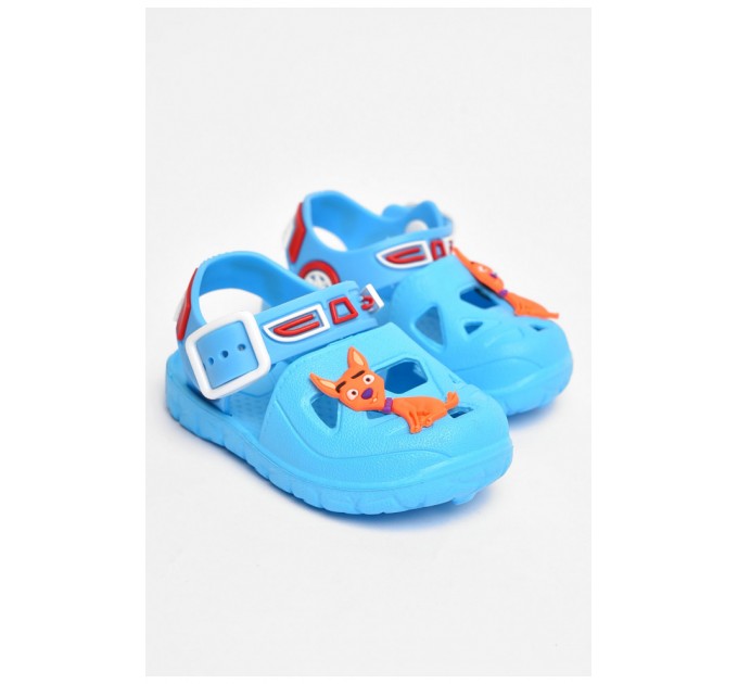 Сандалі дитячі піна для дівчинки блакитного кольору 204205L
