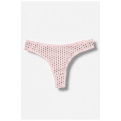 Стрінги жіночі з принтом світло-рожевого кольору розмір L 204297L