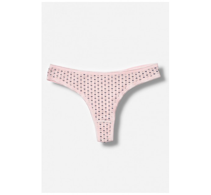 Стринги женские с принтом светло-розового цвета размер L 204297L