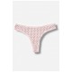 Стринги женские с принтом светло-розового цвета размер L 204297L