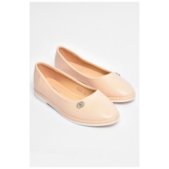 Балетки дитячі для дівчинки бежевого кольору 204303L