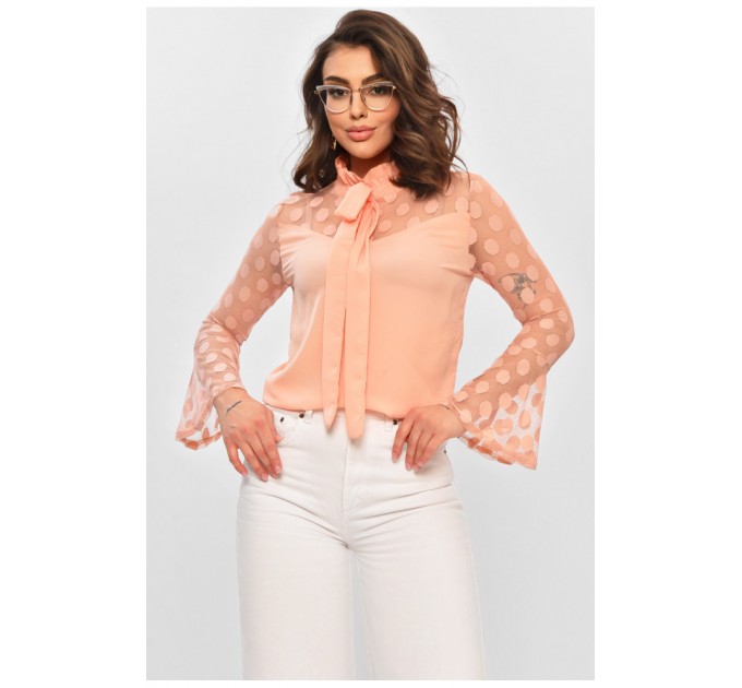 Блузка женская персикового цвета 204401L
