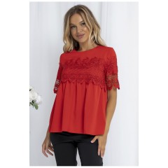 Блуза жіноча червоного кольору 204403L