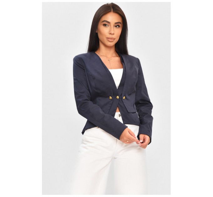Женский пиджак темно-синего цвета 204420L